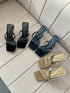 Women Slid on Square Toe High Heels